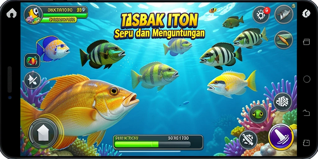 Tampilan mendebarkan dalam ASIKTOTO saat menembak ikan.