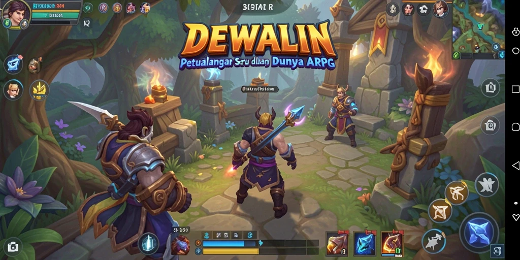 Tampilan gameplay seru di dalam dunia DEWALIN.