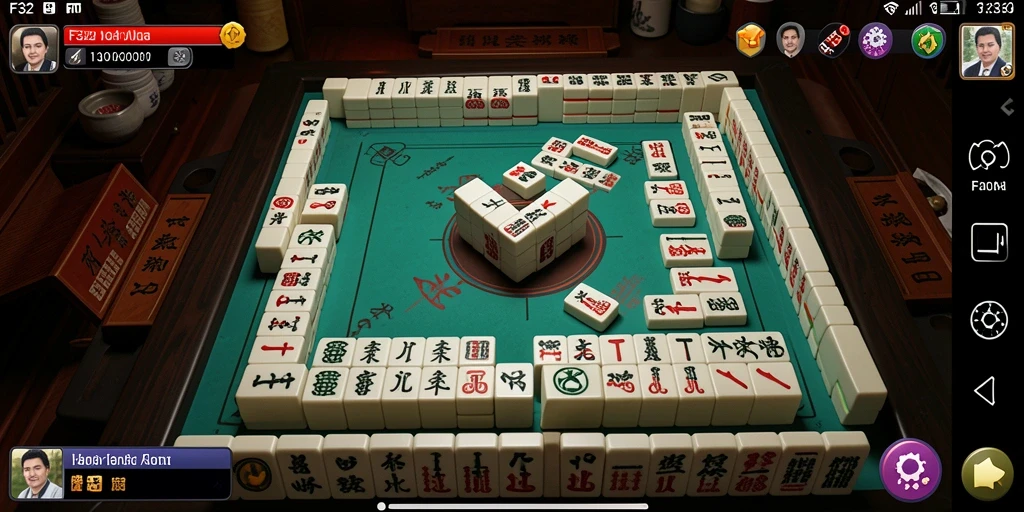 Tampilan gameplay F32 Mahjong yang seru dan menantang.