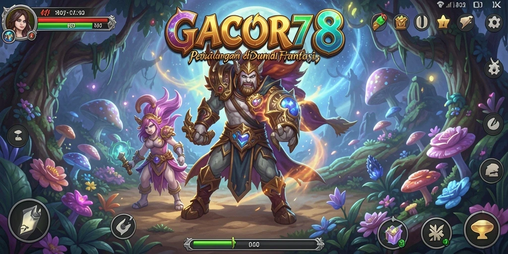 Tampilan gameplay menakjubkan dari GACOR78 dalam dunia petualangan.