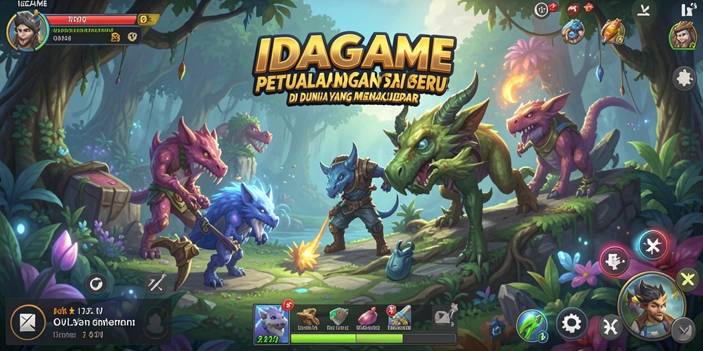Tangkapan layar menampilkan karakter dalam aksi petualangan yang seru.