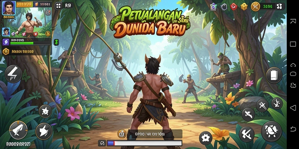 Tangkapan layar game RR999 menampilkan aksi petualangan yang mendebarkan.