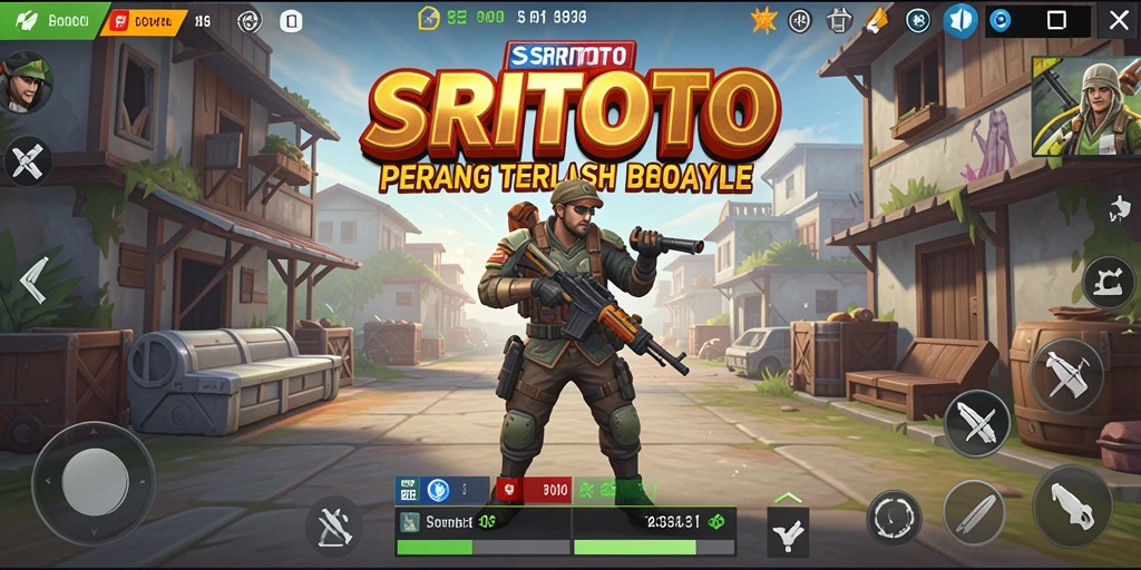 Screenshot gameplay SRITOTO yang menampilkan aksi memukau dalam Battle Royale.