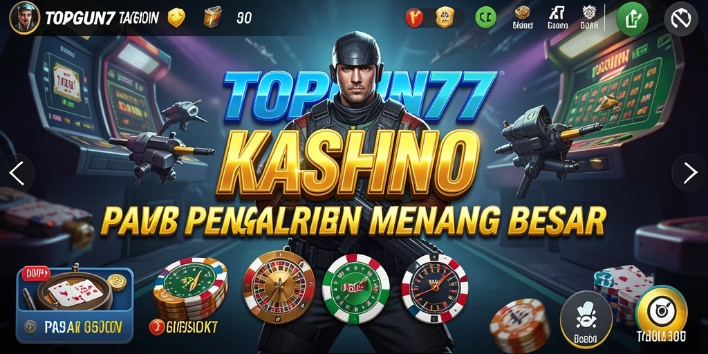 Gameplay menarik di aplikasi kasino TOPGUN77 yang penuh warna.