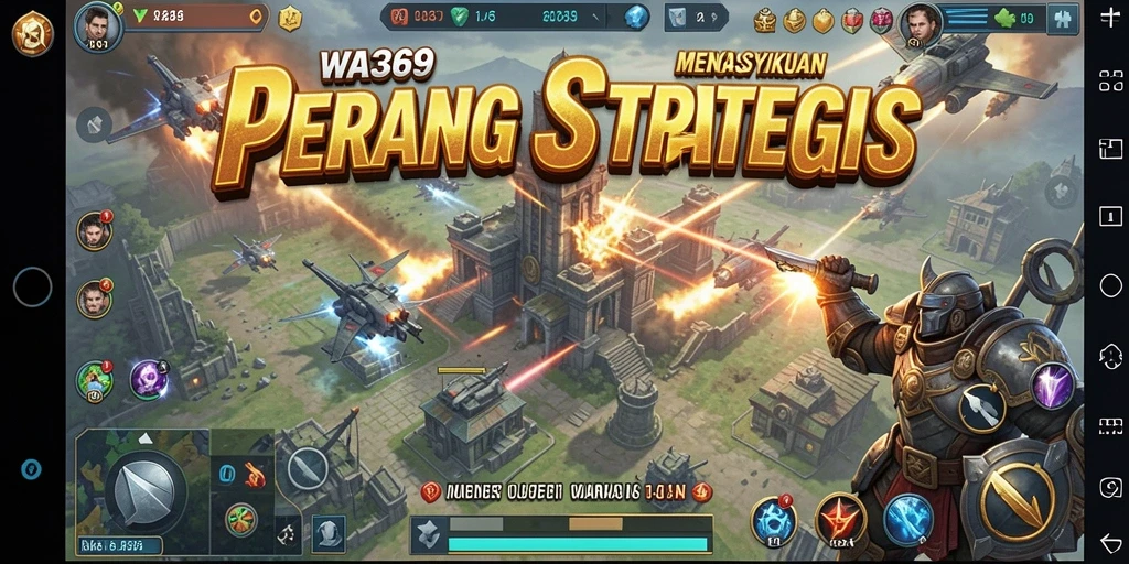 Screenshot permainan WA369 menunjukkan aksi pertempuran yang intens.