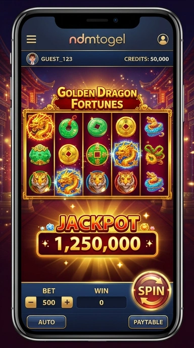 Tampilan antarmuka aplikasi ndmtogel yang ramah pengguna.